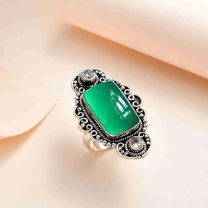 Wholesale Supply Handmade Sterling Silver <b>Ring</b> Handcrafted Floral Design for Spring or Weddings and Anniversaries at Best Price - Product Image 1