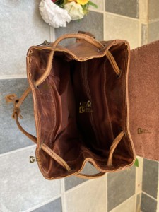 Mochila de cuero con estilo Crunch Nuevo diseño Bolso de cuero genuino de moda multiusos Venta al por mayor Producto a granel Venta caliente - Product Image 6
