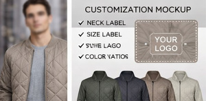 Chaqueta Bomber Acolchada para Hombre, con Logotipo Personalizado, Ligera, Acolchada, de Invierno, Cálida, Aislante, Estilo Universitario, Cortavientos, Ropa Urbana - Product Image 6