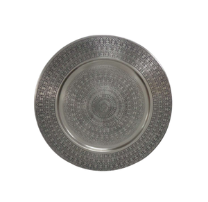 Nueva bandeja decorativa de hierro con forma ovalada, plato y bandeja y cuenco de Color níquel para Hotel y restaurante personalizados - Product Image 6