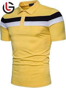 Hot Best Selling Men's for Polos 100% Algodón orgánico Spandex Tejido de punto Vintage Tallas grandes Liso Impreso Campo de golf - Product Image 6