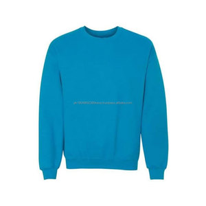 Sudadera de cuello redondo para venta al por mayor jersey de alta calidad liso teñido felpa en blanco Jogger blanco cuello redondo algodón personalizado - Product Image 5