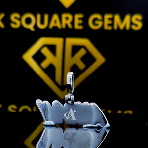 Colgante Hip Hop con Letra Personalizada, Colgante con Número Hip Hop para Hombre, Colgante de Moissanita, Joyería Hip Hop Ice Out - Product Image 2