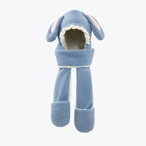 Conjunto de Bufanda y Gorro con Orejas de Conejo Multifuncional para Mujer, Invierno, Largo, Elegante - Product Image 4