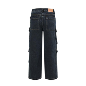 Custom Baggy <b>Jeans</b> Bloom Pants Denim Stacked <b>Men</b> customized Flare <b>Jeans</b> Pant <b>Wide</b> <b>Leg</b> Acid Wash Oversized <b>Jeans</b> Taxies Industry - Product Image 2