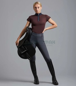 Camisa de Equitación Elegante para Mujer, Transpirable, de Secado Rápido, Tejido Elástico, Atlética, Cómoda para Montar a Caballo - Product Image 5