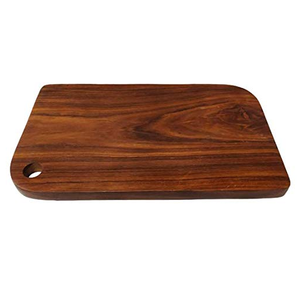 Planche à découper en bois au design unique et écologique avec poignée en métal Produit de cuisine en bois de gros Forme ronde en bois naturel - Product Image 5