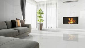 Superbes carreaux en porcelaine polie et émaillée Saturio 60x120 cm, aspect marbre moderne, pour salons haut de gamme - Product Image 6