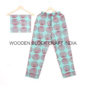 Ensemble de pyjamas tricotés 100% coton décontracté pour femmes vêtements de nuit respirants Styles Vintage de luxe romantiques motif de coquille respirante - Product Image 2