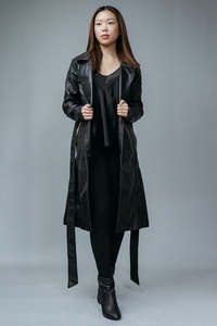 Chaquetas de Punto de Cuero Genuino para Mujer, Nuevas y Elegantes para Invierno, Transpirables, Impermeables, Resistentes al Viento, Reversibles y Estampadas, Precio de Fábrica - Product Image 5