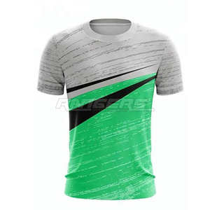 เสื้อยืดออกกำลังกายชายพิมพ์ลายแบบระเหิดเสื้อโพลีเอสเตอร์รัดรูปแห้งเร็วเสื้อออกกำลังกาย - Product Image 1