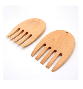 Cuchara de madera para comer comida Comedor Cuchara para servir Mesa Diseño para acampar al aire libre Color de madera natural - Product Image 4