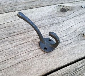 Best selling Heavy Duty Cast Iron Wall <b>Hook</b> For Hanging Jackets <b>Towels</b> Backpacks And Accessories With Vintage Farmhouse Style - Product Image 5