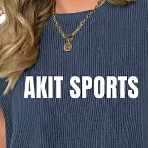 Ensemble deux pièces pour femmes, coupe classique, manches courtes, col rond, pour filles, nouvelle arrivée 2025, uni, décontracté, 100% coton, séchage rapide, respirant - Product Image 4