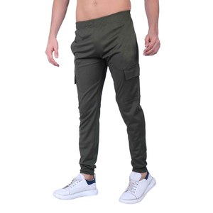 กางเกงคาร์โก้ผ้าทวิลล์สำหรับผู้ชายขายส่ง มีกระเป๋าหลายช่อง แห้งเร็ว ระบายอากาศได้ดี พร้อมตัวเลือกโลโก้แบบกำหนดเอง - Product Image 3