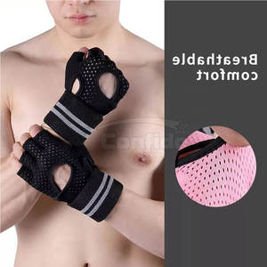 Guantes de levantamiento de pesas con logo personalizado para gimnasio, hombres y mujeres, disponibles para entrenamiento, fitness, levantamiento de pesas. - Product Image 5