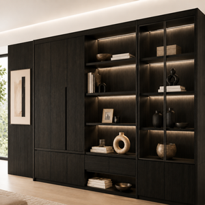 Mueble Minimalista de MDF, Librería Multifuncional, Armario Decorativo de Almacenamiento, Mueble de Pared - Product Image 4