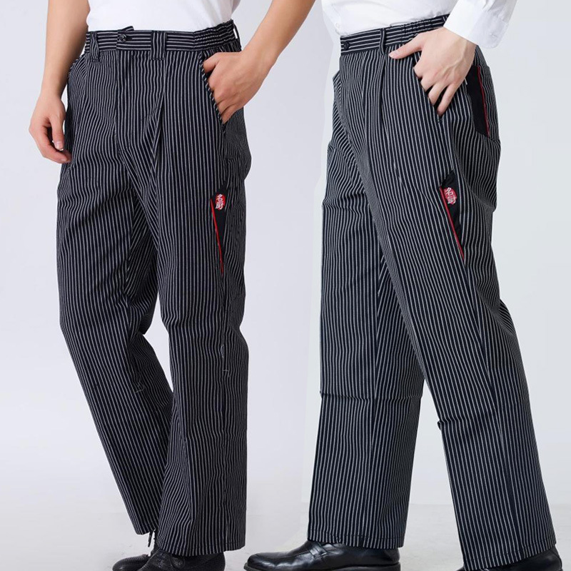 Executive Printed Mens Slim Fit Chef Pants Chef Works MICCWHTL