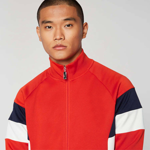 Custom Red Black <b>White</b> Track <b>Jacket</b> <b>Men</b> Full Zip Sportswear Streetwear Top - Product Image 1