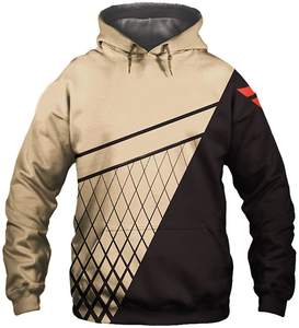 Sudadera con capucha de algodón y poliéster para hombre y mujer, jersey de manga larga con patrón sólido de gran tamaño personalizado Unisex - Product Image 1