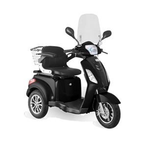 Scooter de mobilité électrique compact pour personnes âgées Scooter de voyage léger à 4 roues avec panneau de commande facile et panier avant - Product Image 6