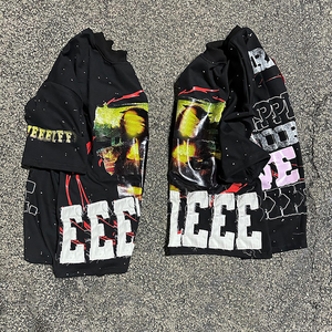 T-shirt classique en polyester/coton pour homme à manches courtes col rond coupe carrée personnalisée écologique séchage rapide poids lourd - Product Image 5