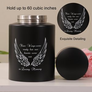 Urnes moyennes en acier inoxydable pour cendres humaines Urnes moyennes pour cendres Urnes de crémation pour adultes, hommes, femmes Taille personnalisée - Product Image 4