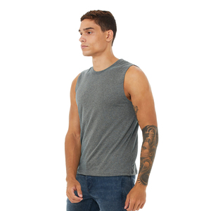 เสื้อกล้ามผู้ชาย ผ้าฝ้าย/ใยไผ่ 32 เส้นเดี่ยว 4.2 ออนซ์ ระบายอากาศ แห้งเร็ว - Product Image 2