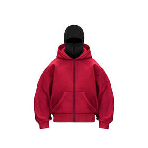 เสื้อฮู้ดผู้ชายผ้าฝ้ายแบบสวมหัวมีฮู้ดเสื้อสเวตเตอร์มีฮู้ดคอปกแบบสีทึบผ้าถักแบบเรียบย้อมสีแฟชั่นฤดูหนาว - Product Image 2