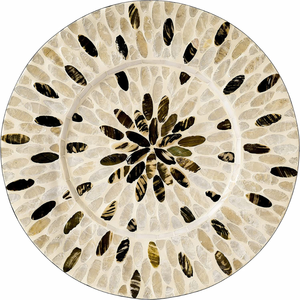 High Quality Mother of Pearl Round <b>Chocolate</b> Tray for Arabian Holiday Eid <b>Ramadan</b> Handcrafted From Vietnam - Product Image 4