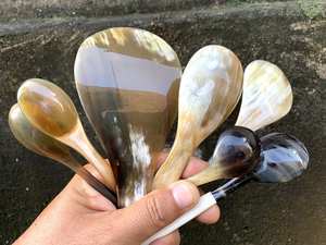 Elegant Artisanal Buffalo and Cow Horn Spoons Flatware and <b>Tableware</b> for Parties - Product Image 3