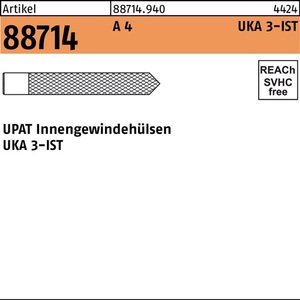 Insertos Roscados, Manguito Roscado Interno R 88714 UKA IST M16 A4, 5 Piezas por UPAT - Product Image 1