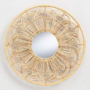 Beau miroir en rotin pour la maison 100% miroir en paille fait à la main en gros Trad intérieur de miroir en rotin en osier - Product Image 6