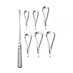 Cureta Uterina Sims de Acero Inoxidable Alemán de Alta Calidad, 11 Pulgadas (27.9 cm), Hoja Afilada, Tamaño 1-10, Instrumento de Ginecología y Obstetricia, Tijeras - Product Image 4