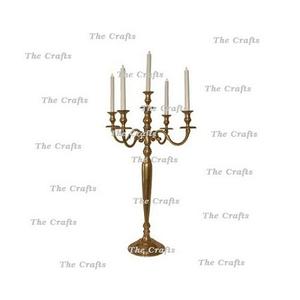 Centre de table en métal fait main de luxe au design attrayant pour la décoration de la maison, des mariages et de Noël - Product Image 2