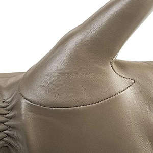 Guantes de Invierno para Mujer de la Mejor Calidad, Cálidos, de Piel de Oveja, Forro de Cachemira, Pequeños, Beige, Resistentes a Desgarros, Transpirables - Product Image 2