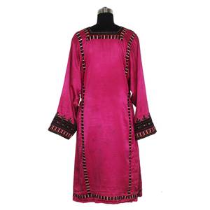 Robe tribale vintage brodée, robe afghane brodée à la main pour femmes, robe bohème vintage banjara baluchi, la meilleure - Product Image 2