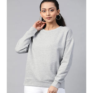 Jerseys de lana de algodón de gran tamaño para mujer, Sudadera con cuello redondo, letras bordadas impresas, hombros caídos sueltos, manga larga, tinte de corbata - Product Image 5