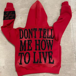 Sudadera con Capucha Oversize de Forro Polar 100% Algodón, Estilo Vintage Desgastado con Aplique Bordado Personalizado y Efecto Desgastado por el Sol, Estilo Digital - Product Image 5