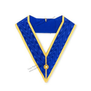 Collier du Conseil 18e degré maçonnique Regalia chaîne collier Rose Croix brodé tissu collier dentelle en gros 18e degré collier - Product Image 4