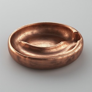 Rustic Antique Brass Cigar Ashtray Handmade Carved Pattern Eco-Friendly Durable Smooth Surface for Traditional Interior Design - Product Image 3