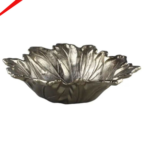 Nouveau bol de chocolat de finition argenté brillant décoratif pour servir la nourriture - Product Image 2