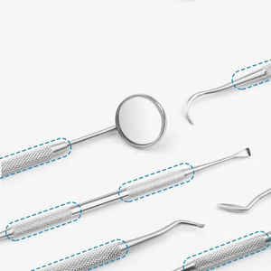 Ensemble d'instruments dentaires manuels professionnels avec étui de transport, outils réutilisables de haute qualité pour l'examen, certifiés CE - Product Image 2