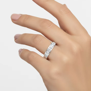 Anillos de Oro de 14K y Diamantes Naturales Exclusivos para Mujer, 9 Piedras, para Bodas, Fiestas, Aniversarios, Regalos Románticos y Celebraciones - Product Image 5