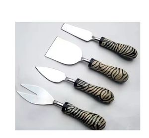 El mejor Material, cuchillo cortador de queso de acero inoxidable, esparcidor, diseño fabuloso, juego de cubiertos con mango de mármol, cuchara, cuchillos de Metal, hueso - Product Image 5