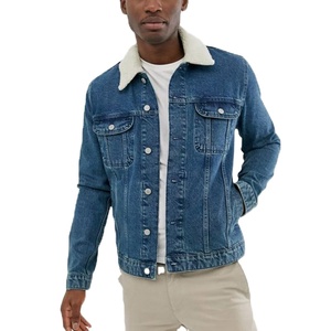 2024 veste en jean noir vintage de haute qualité pour hommes Streetwear surdimensionné personnalisé pour l'hiver en gros - Product Image 1