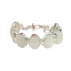 Bracelet Srarement fait main en argent sterling massif 925 pierre de lune pierre précieuse bijoux en argent fin faits à la main bijoux en argent sterling - Product Image 1