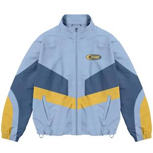 Survêtements personnalisés à manches longues de couleur jaune avec broderie et fermeture éclair décontractée pour unisexe, survêtements d'entraînement vintage confortables - Product Image 5