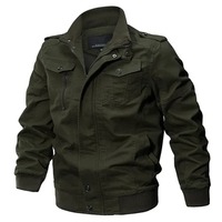 Veste de Moto pour Homme, Manteau de Pilote Décontracté à Plusieurs Poches, pour le Printemps et l'Automne