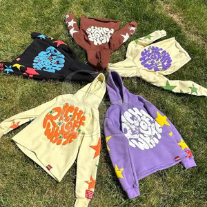 Custom Men's 400 Gsm Heavyweight Fleece Cotton Tracksuit Baggy Hoodie and <b>Sweatpants</b> <b>Set</b> for Training with Custom Logo - Product Image 2